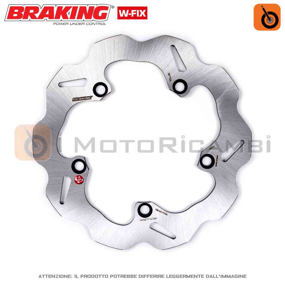 Disco freno posteriore Braking W-Fix WF7526 per Moto - iMotoRicambi